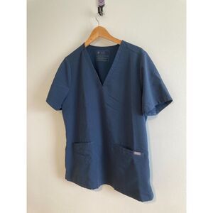 Figs Technical Double Front Pocket Scrub Top Size XL